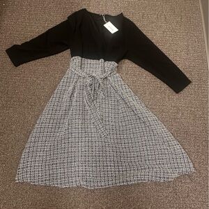 BloomChic Classic Black Dress Womens Size 26 Knit‎ Business Maxi Casual NWT